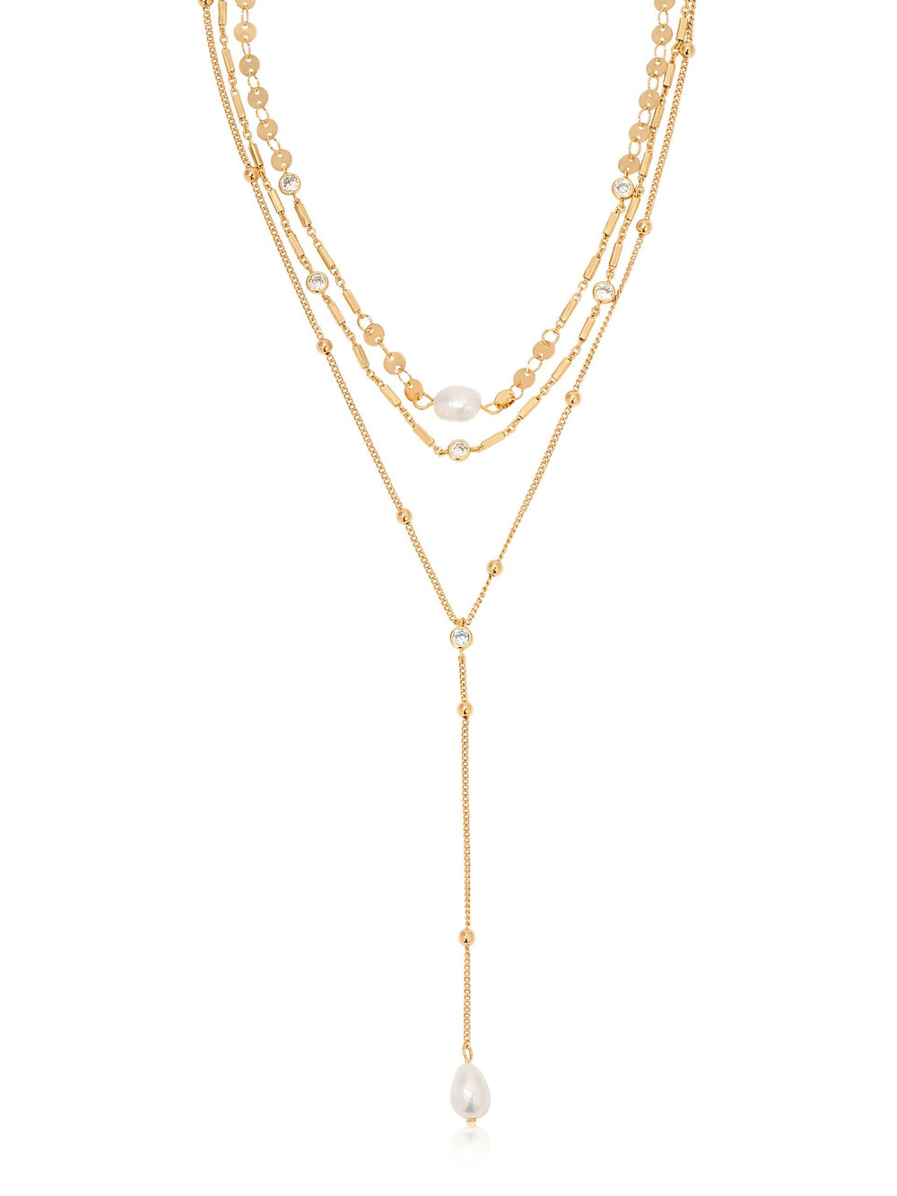 Forever Falling Pearl Lariat - Flying Tomato - Necklaces - Ettika