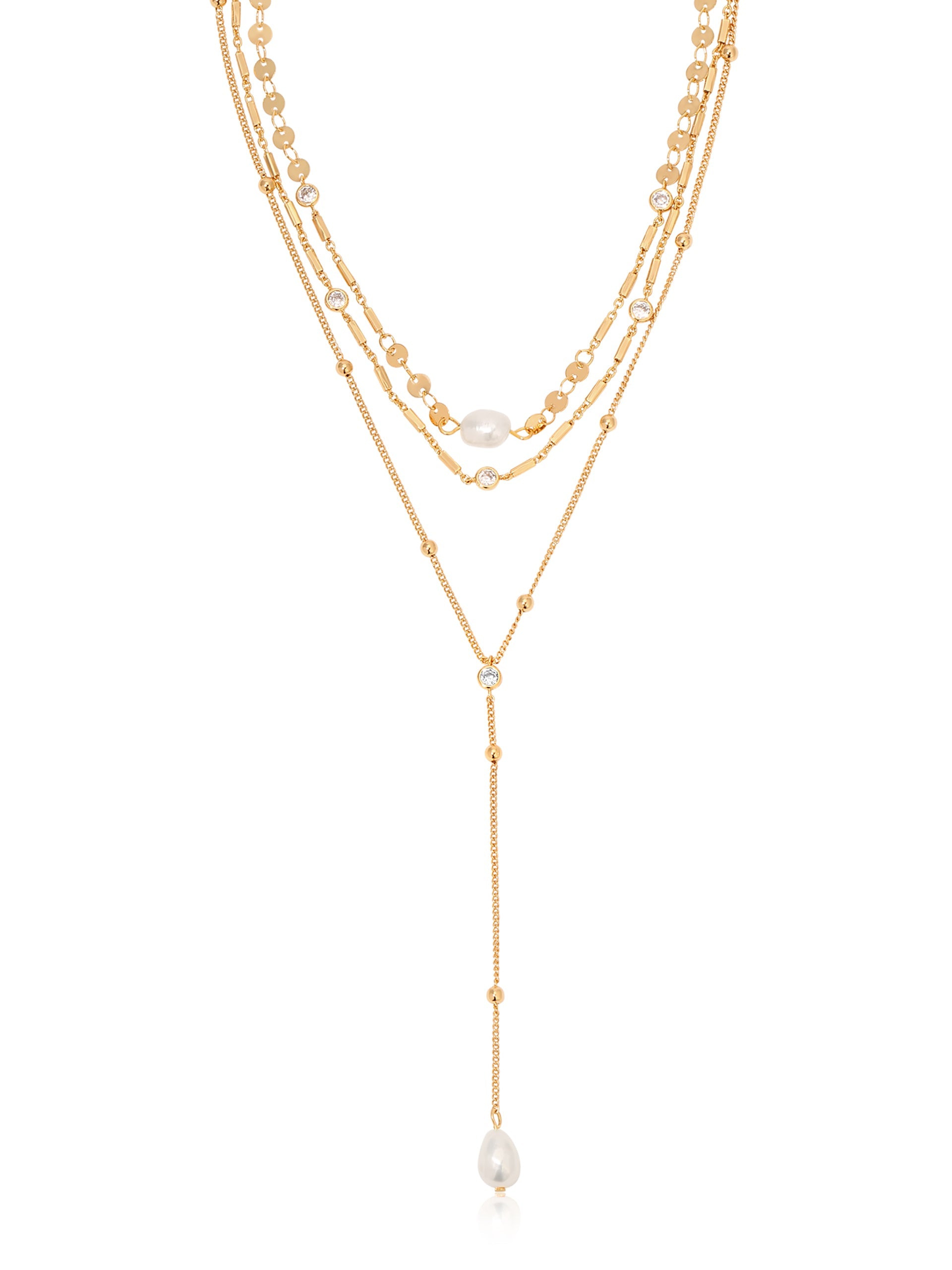 Forever Falling Pearl Lariat - Flying Tomato - Necklaces - Ettika