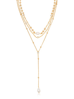 Forever Falling Pearl Lariat - Flying Tomato - Necklaces - Ettika