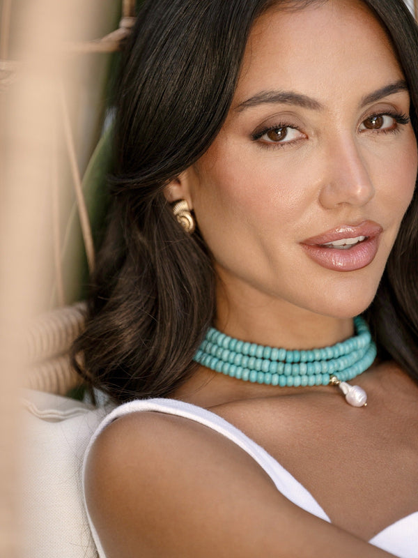 [PREORDER] Marina Layers Turquoise Necklace.