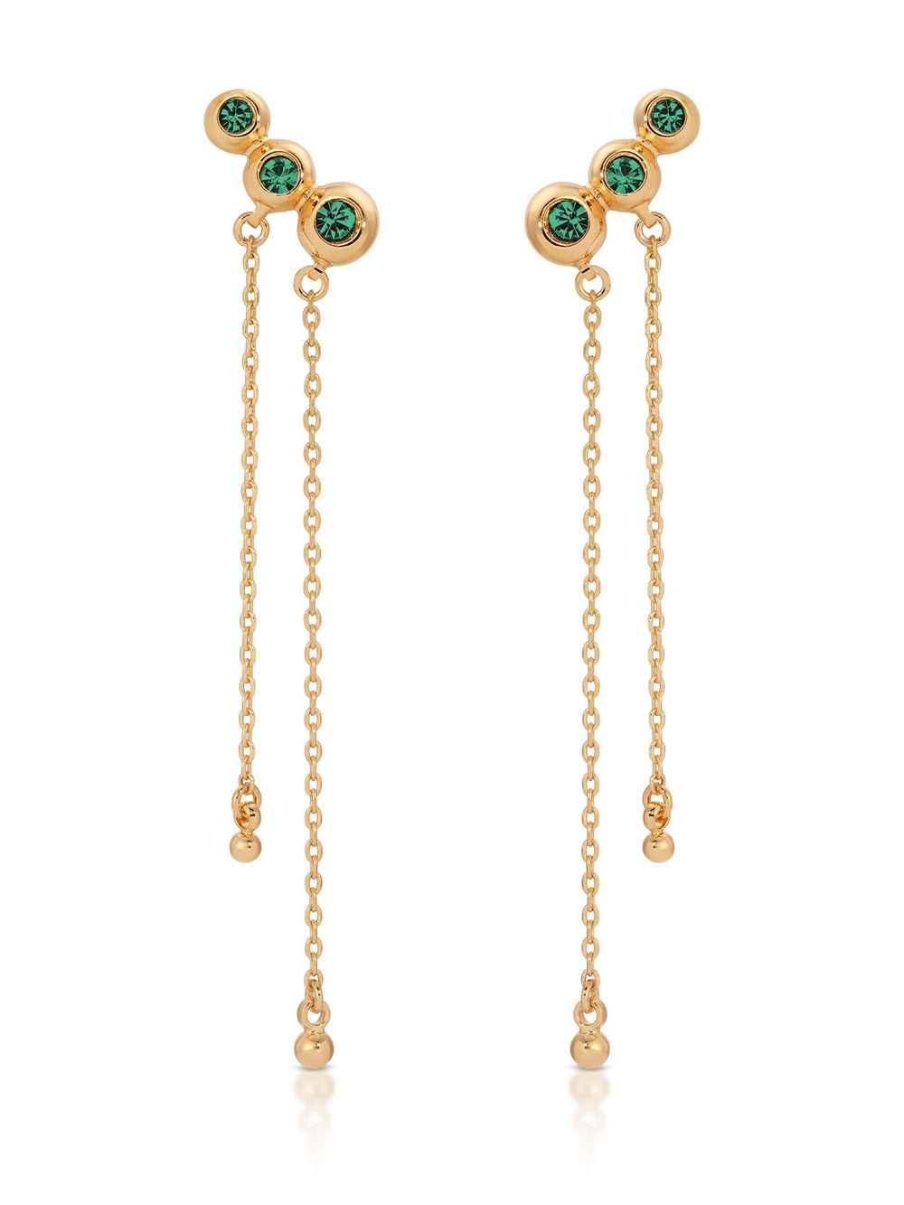 Emerald City Waterfall Earrings - Flying Tomato - Earrings - Ettika