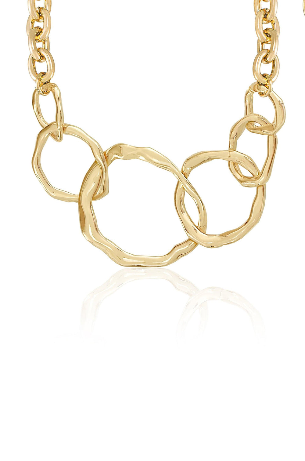 Interlocking Golden Chain Necklace - Flying Tomato - Necklaces - Ettika