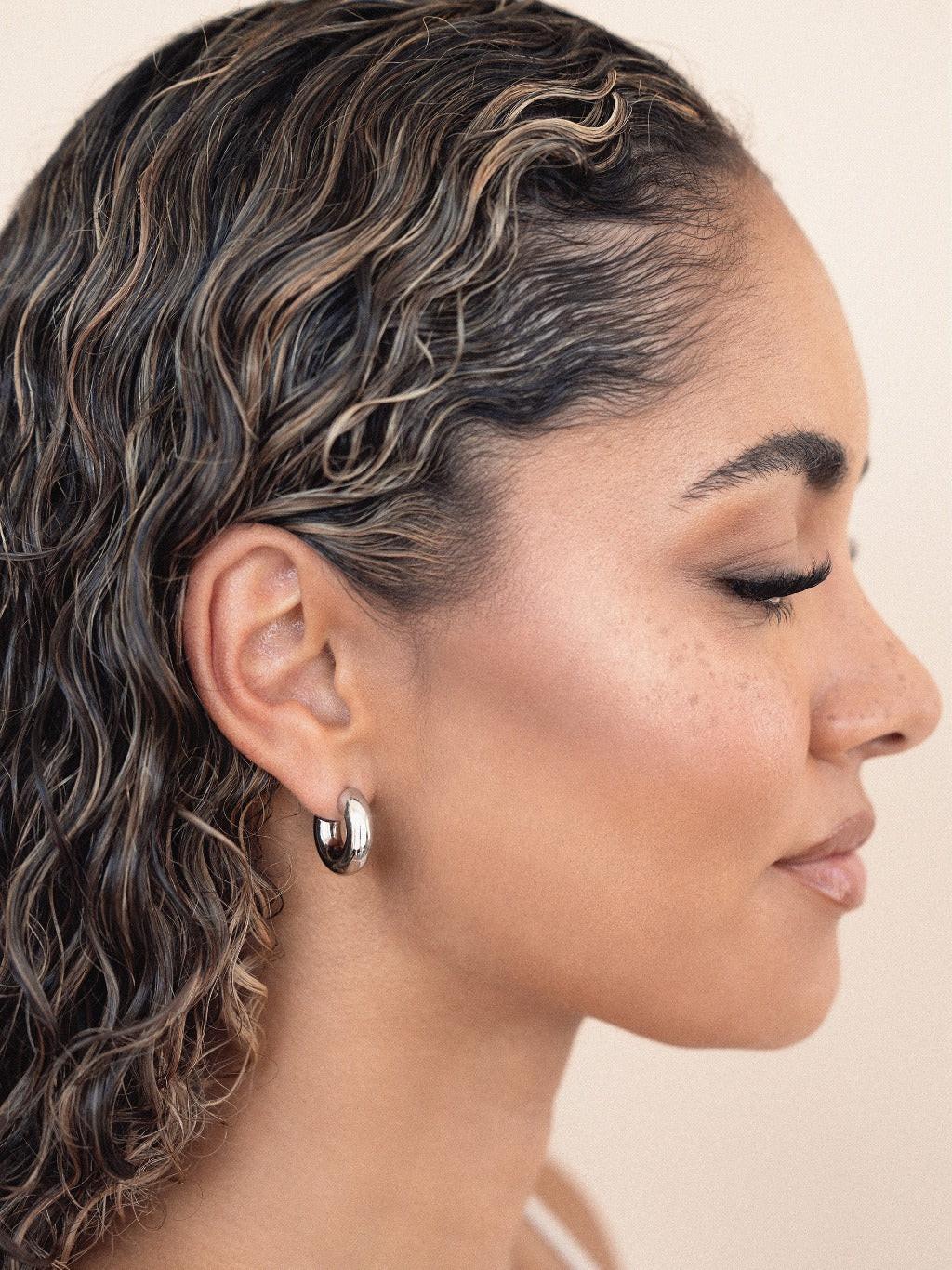 Mini Thick Classic Hoops.