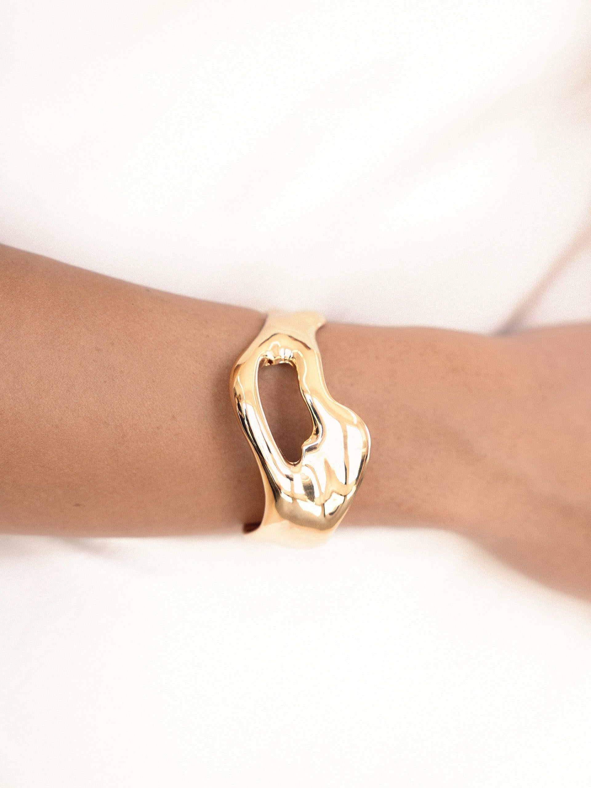 Open Abstract Cuff - Flying Tomato - Cuffs and Bangles - Ettika