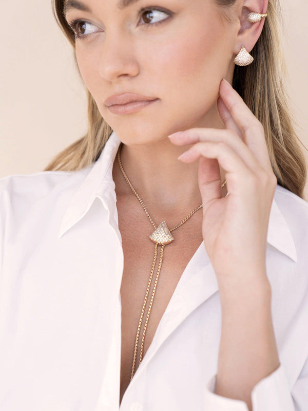Pavé Shine Bolo Necklace - Flying Tomato - Necklaces - Ettika