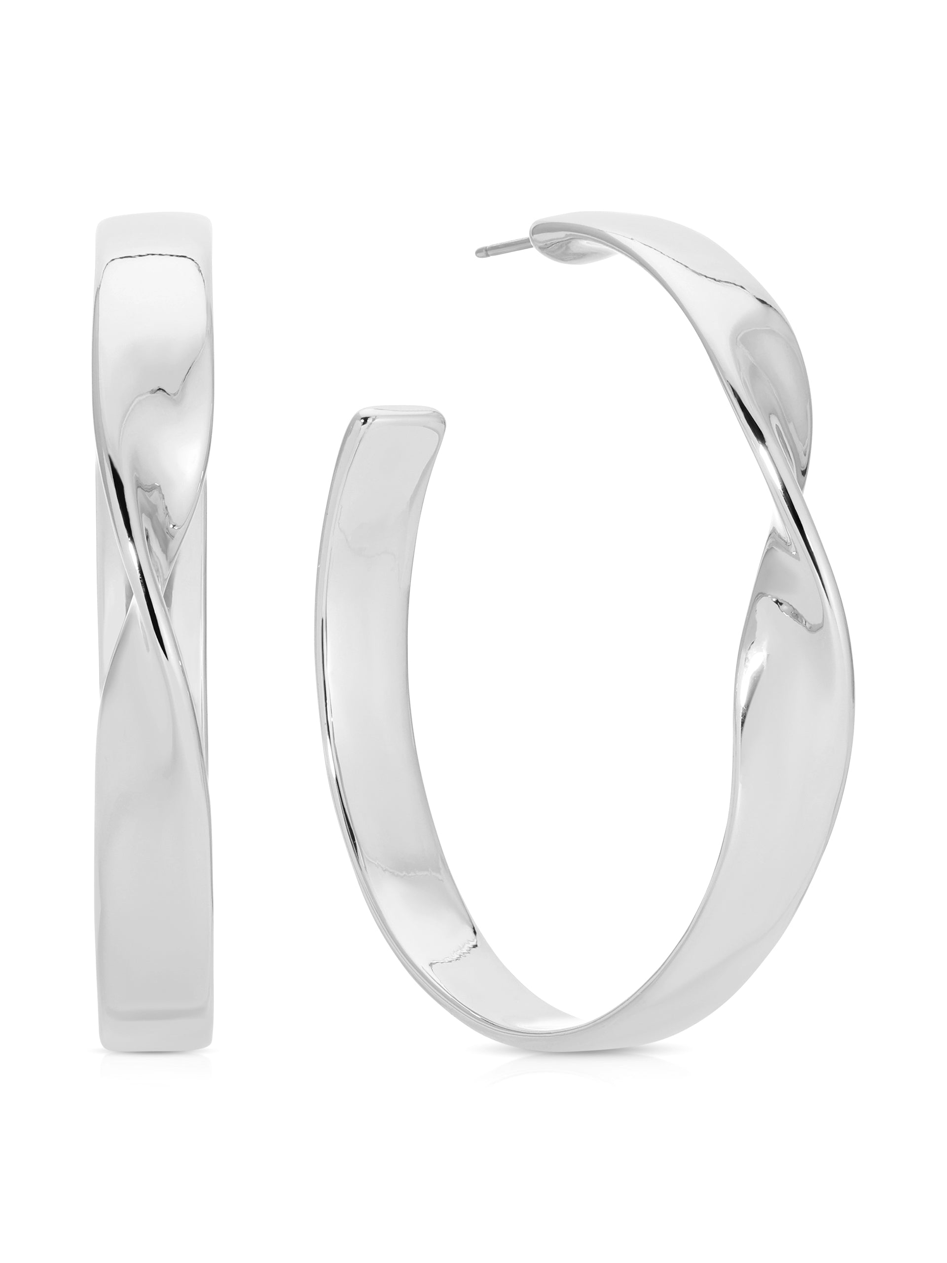 Heirloom Twist Large Hoops - Flying Tomato - Earrings - Ettika