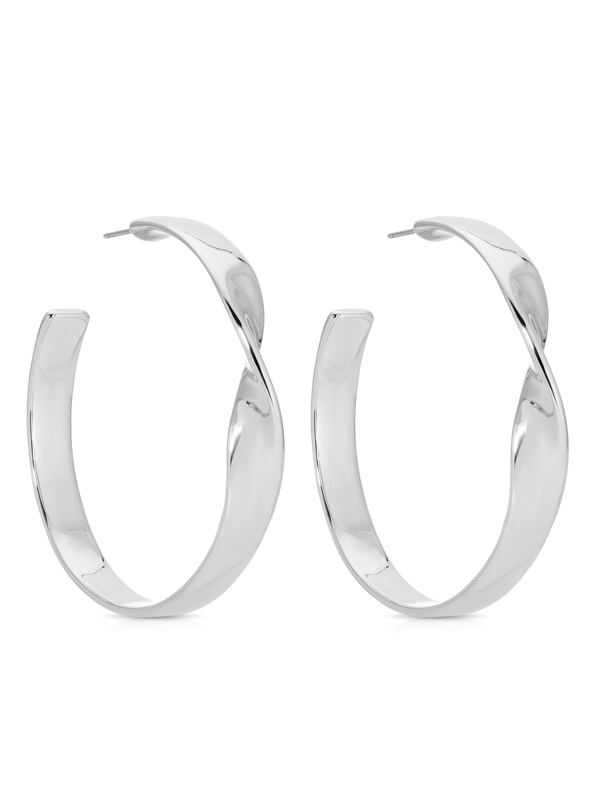 Heirloom Twist Large Hoops - Flying Tomato - Earrings - Ettika