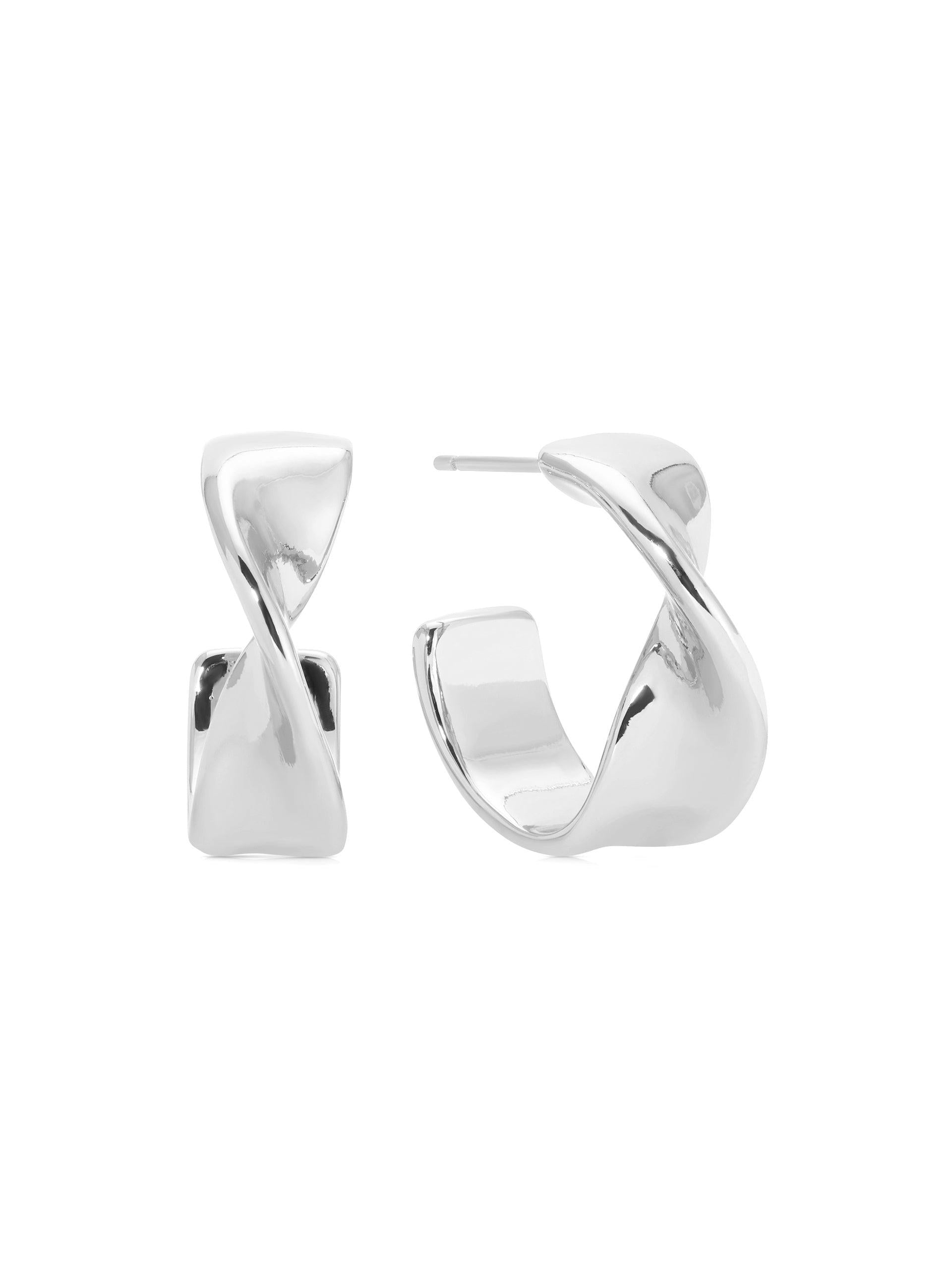 Heirloom Twist Small Hoops - Flying Tomato - Earrings - Ettika