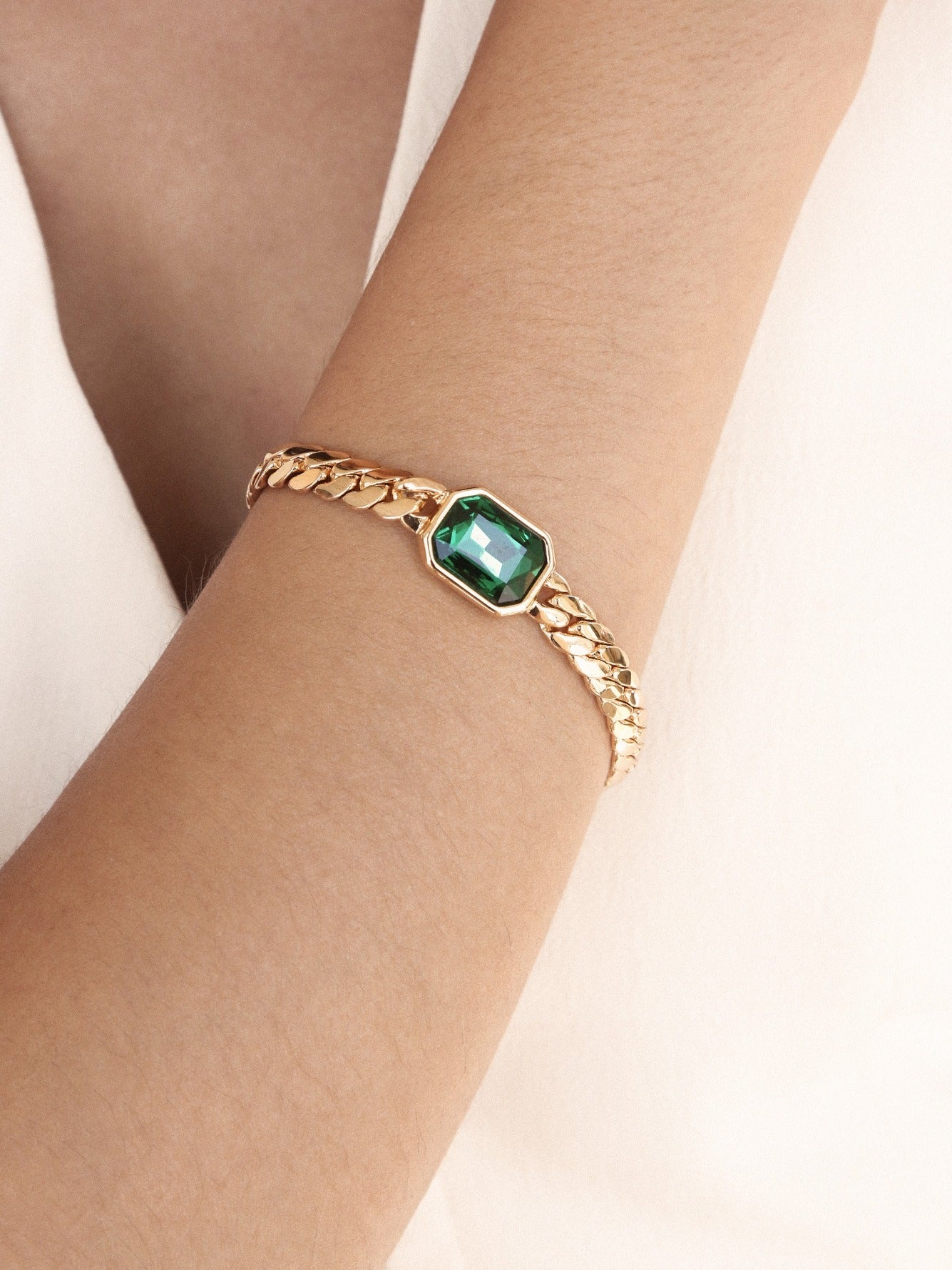 Emerald Deco Bracelet