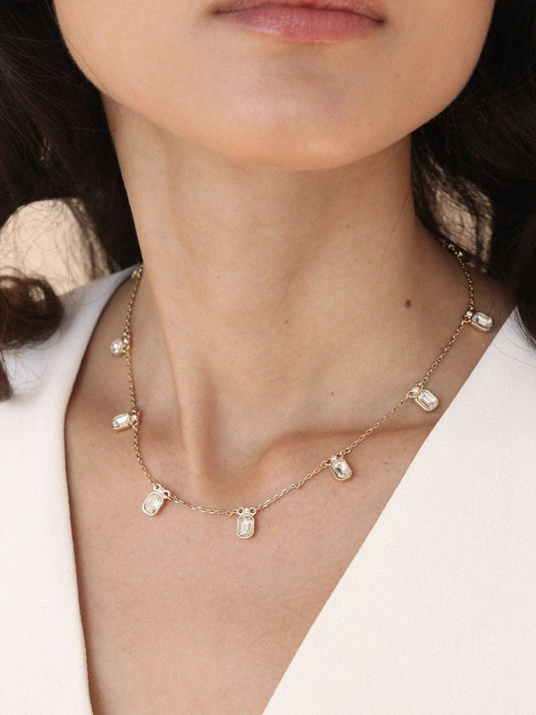 Emerald Deco Charm Necklace - Flying Tomato - Necklaces - Ettika