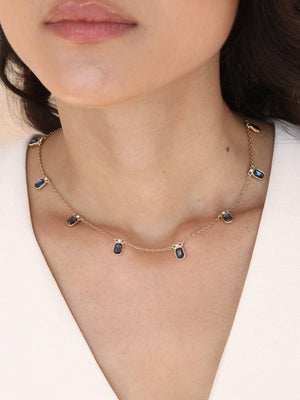 Emerald Deco Charm Necklace - Flying Tomato - Necklaces - Ettika