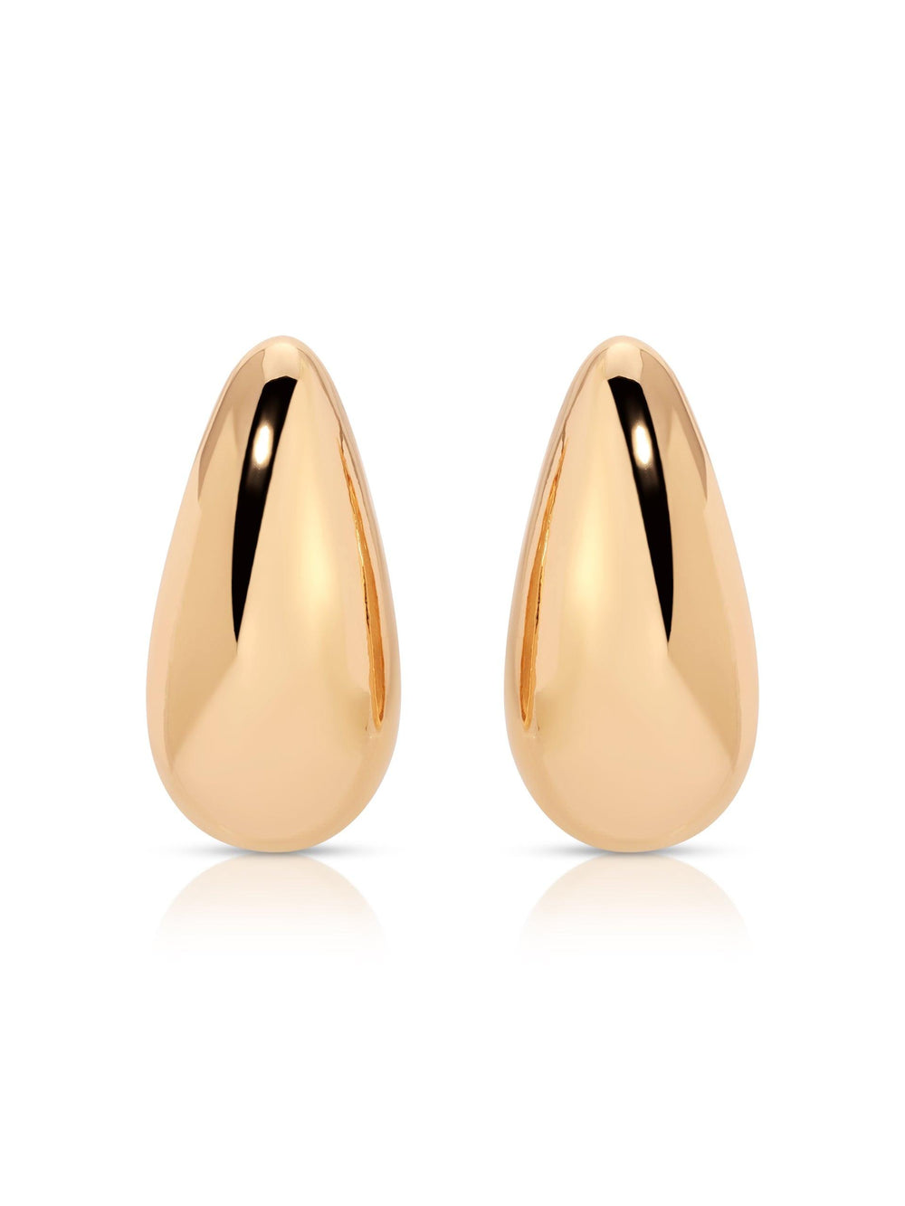 Golden Teardrop Earrings - Flying Tomato - Earrings - Ettika