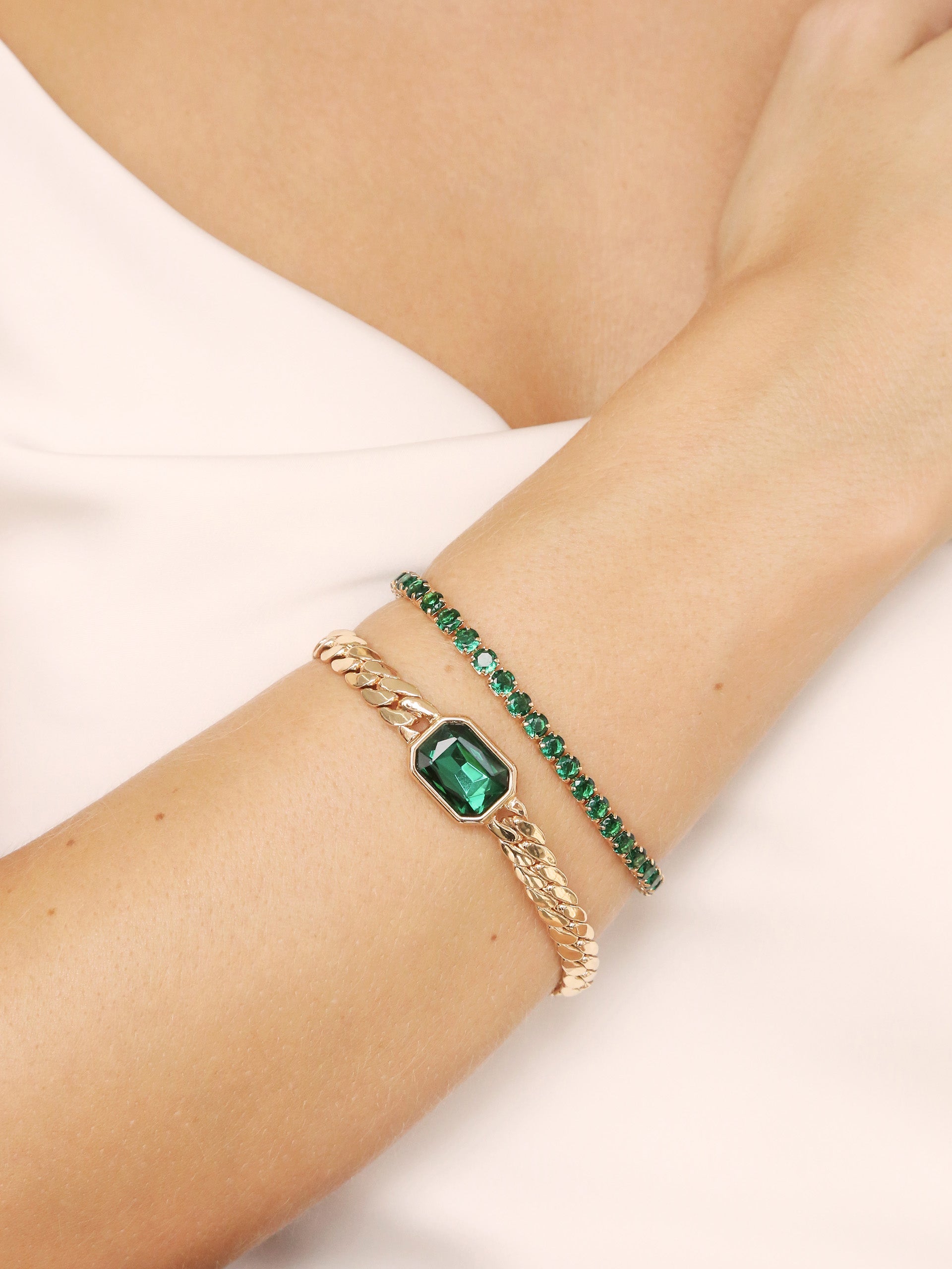 Emerald Deco Bracelet