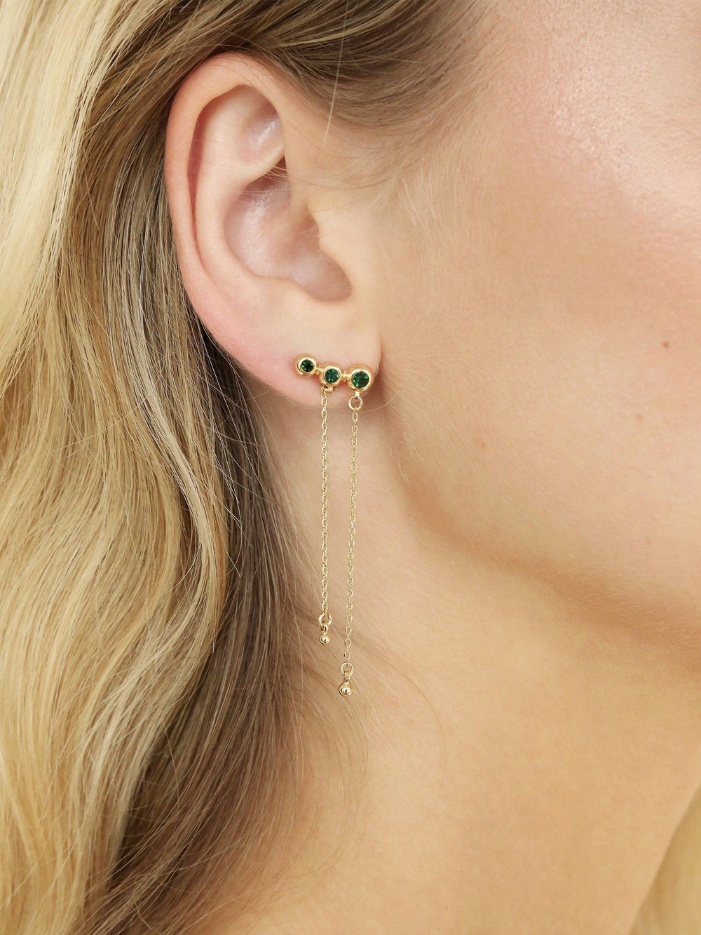 Emerald City Waterfall Earrings - Flying Tomato - Earrings - Ettika