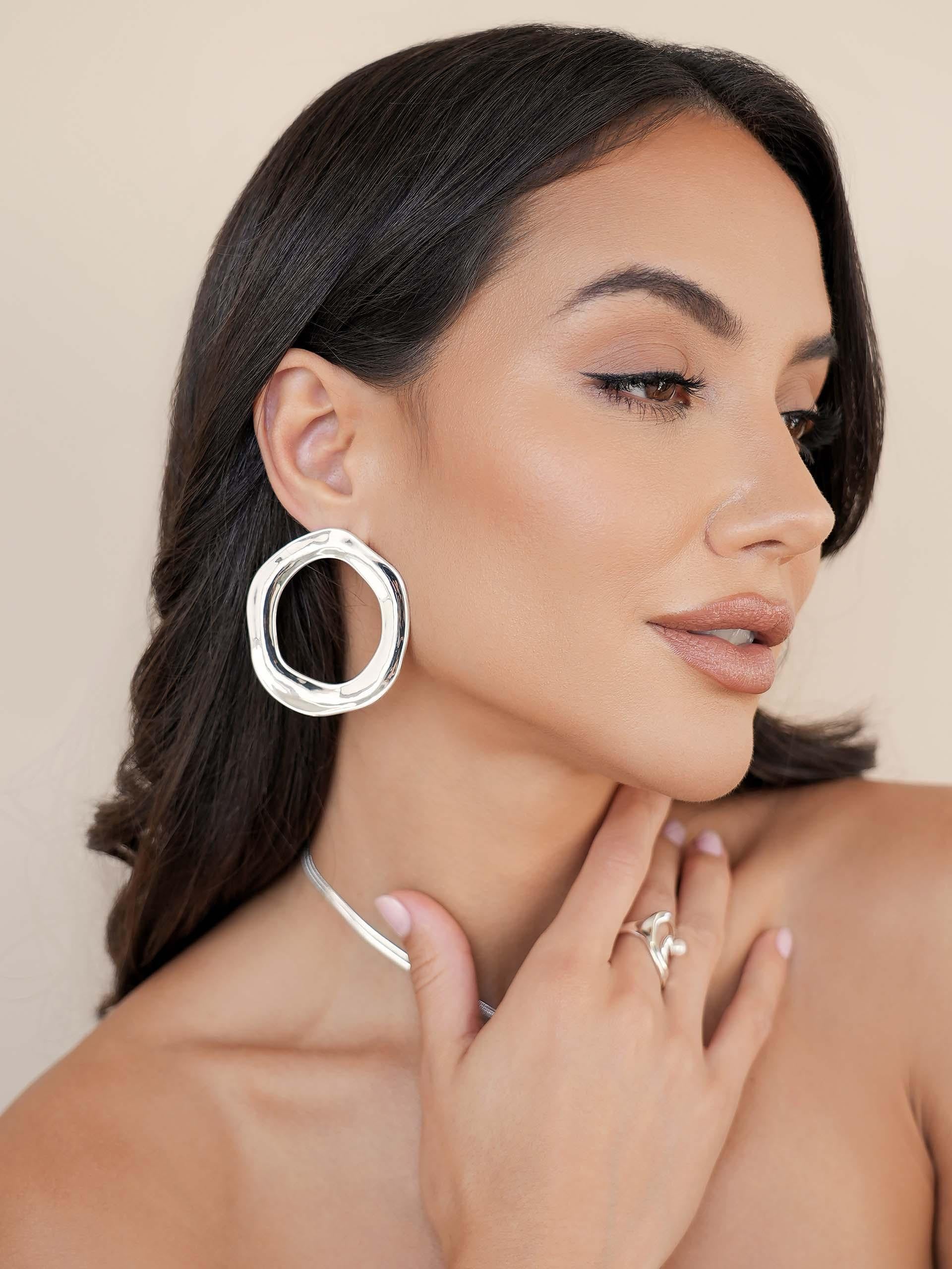 Open Circle Earrings - Flying Tomato - Earrings - Ettika
