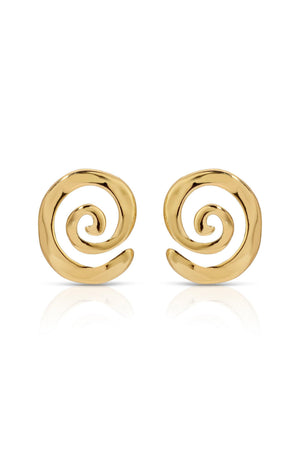 Aura Swirl Studs - Flying Tomato - Earrings - Ettika