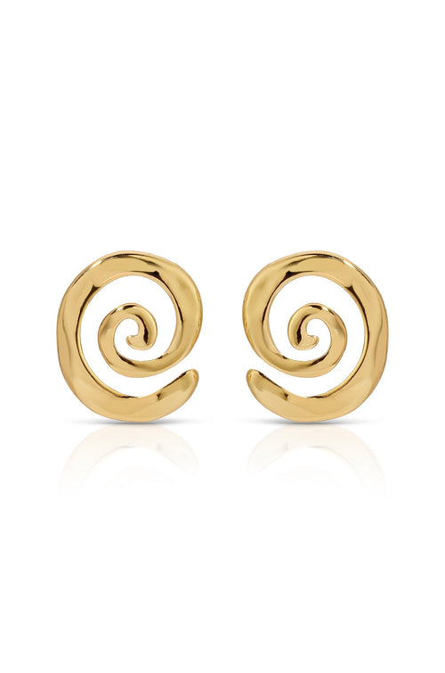Aura Swirl Studs - Flying Tomato - Earrings - Ettika