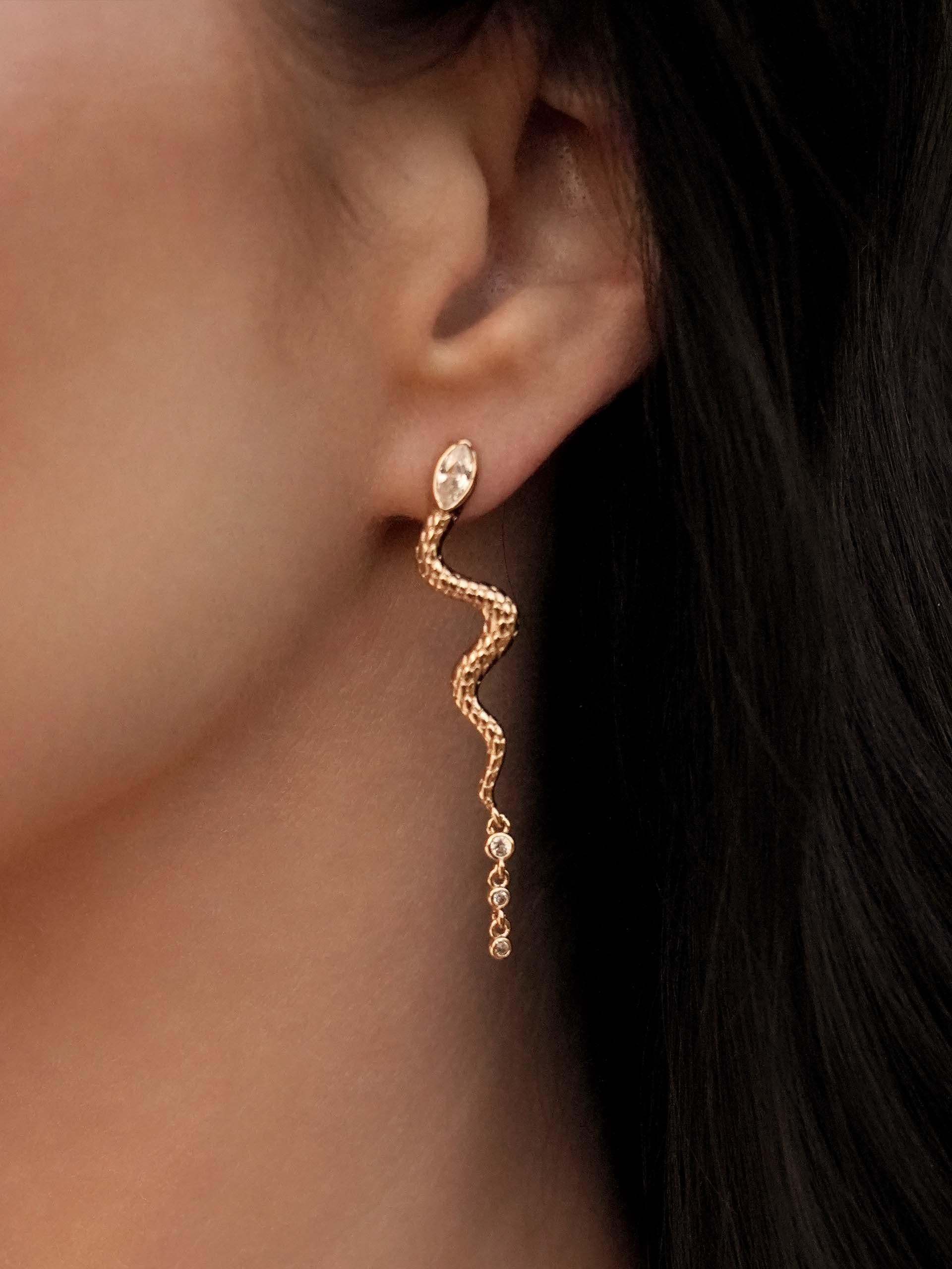 Serpentina Earrings - Flying Tomato - Earrings - Ettika