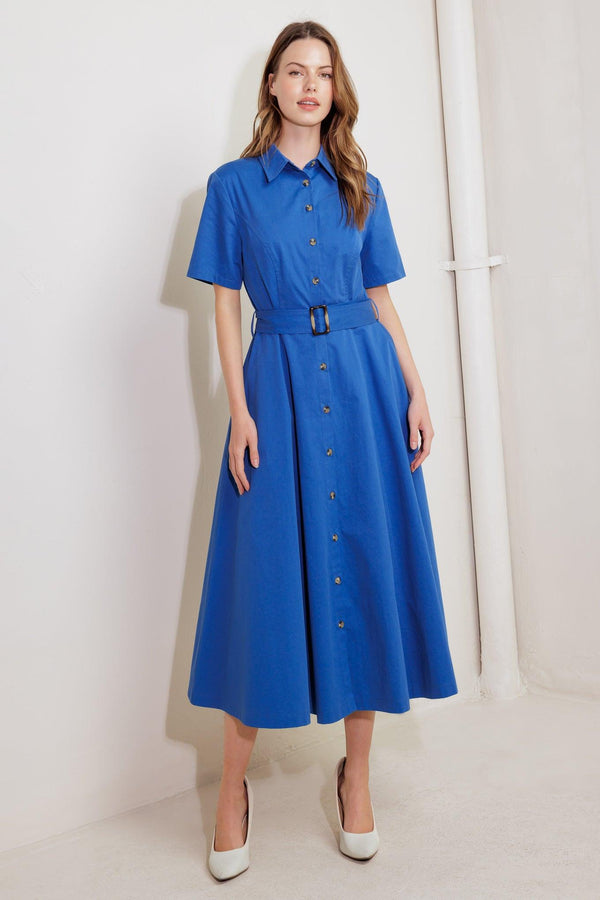 LUCKY ME WOVEN MIDI DRESS - Flying Tomato - DRESSES - Freemarket