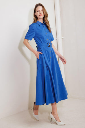 LUCKY ME WOVEN MIDI DRESS - Flying Tomato - DRESSES - Freemarket