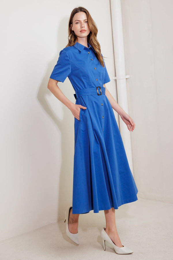 LUCKY ME WOVEN MIDI DRESS - Flying Tomato - DRESSES - Freemarket