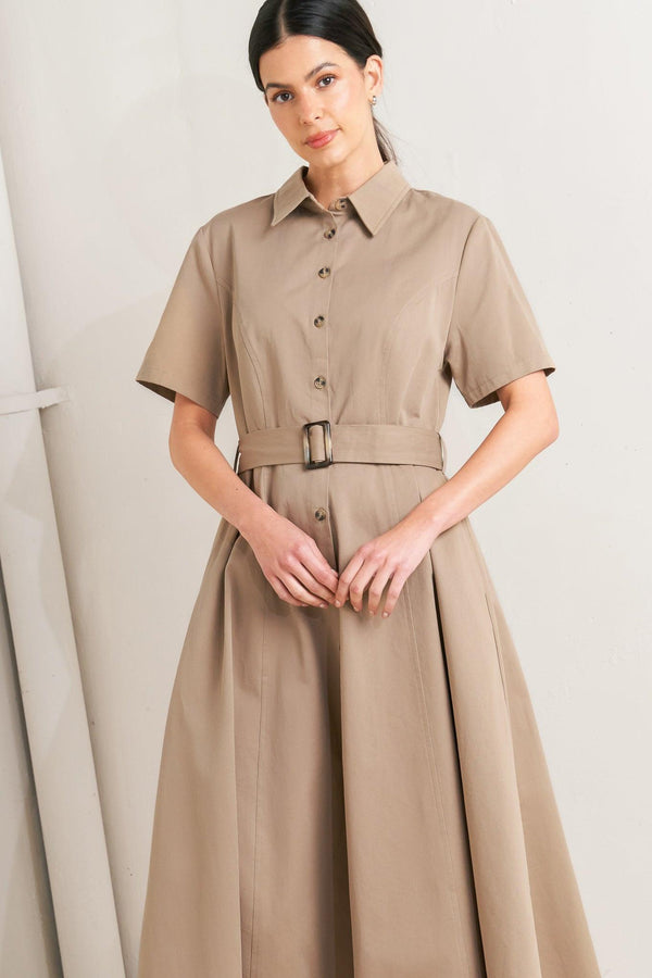 LUCKY ME WOVEN MIDI DRESS - Flying Tomato - DRESSES - Freemarket