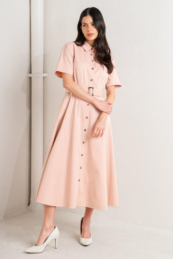 LUCKY ME WOVEN MIDI DRESS - Flying Tomato - DRESSES - Freemarket