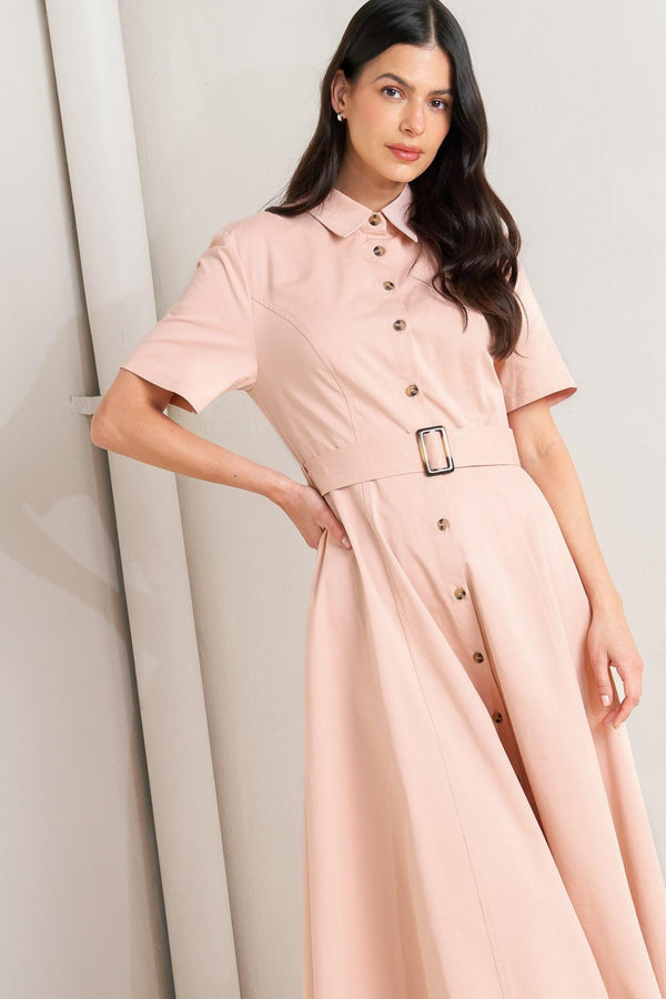 LUCKY ME WOVEN MIDI DRESS - Flying Tomato - DRESSES - Freemarket