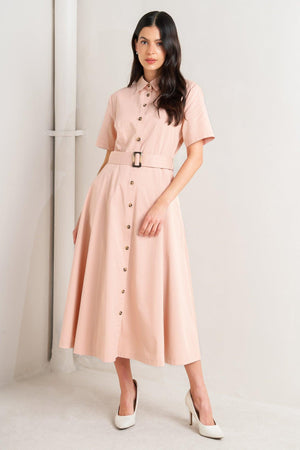 LUCKY ME WOVEN MIDI DRESS - Flying Tomato - DRESSES - Freemarket