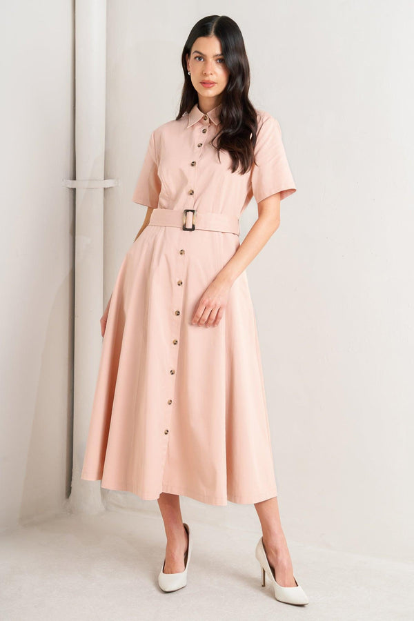 LUCKY ME WOVEN MIDI DRESS - Flying Tomato - DRESSES - Freemarket