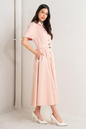 LUCKY ME WOVEN MIDI DRESS - Flying Tomato - DRESSES - Freemarket