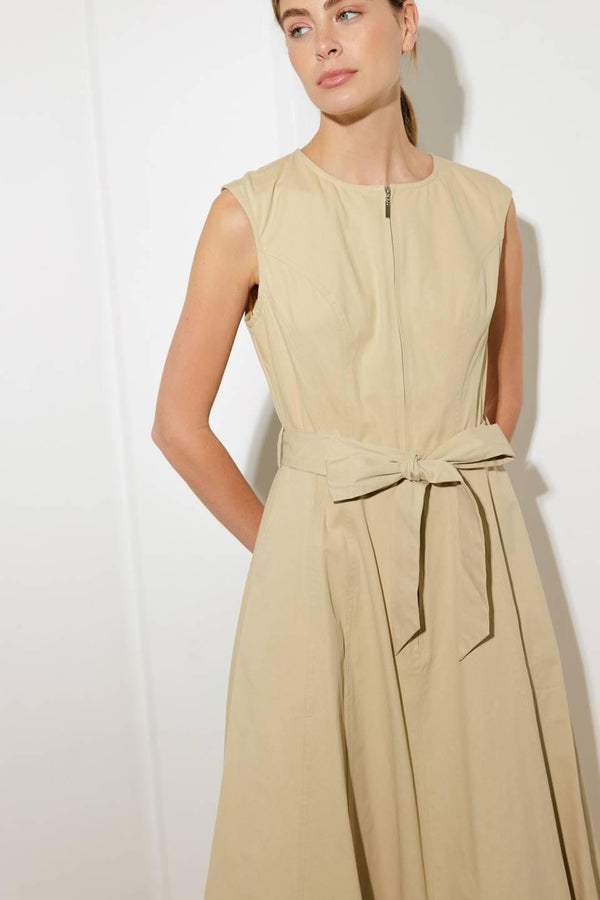 DELICATE DREAMS WOVEN MIDI DRESS.