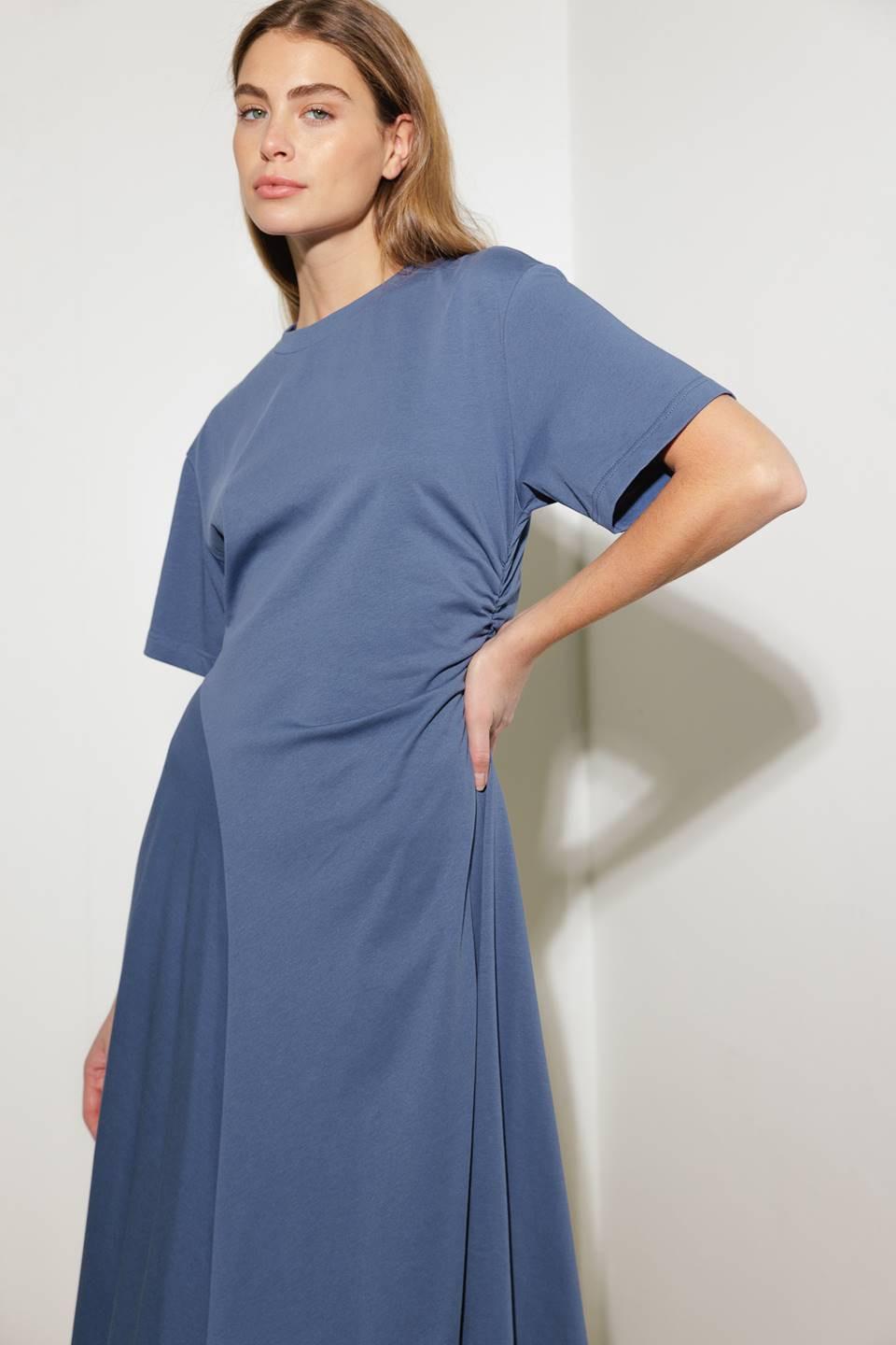 RIGHT ON CUE KNIT MIDI DRESS l FREEMARKET SLATE BLUE / M RIGHT ON CUE KNIT MIDI DRESS l FREEMARKET SLATE BLUE / M