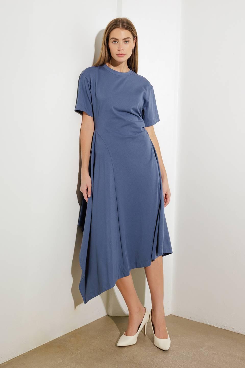 RIGHT ON CUE KNIT MIDI DRESS.
