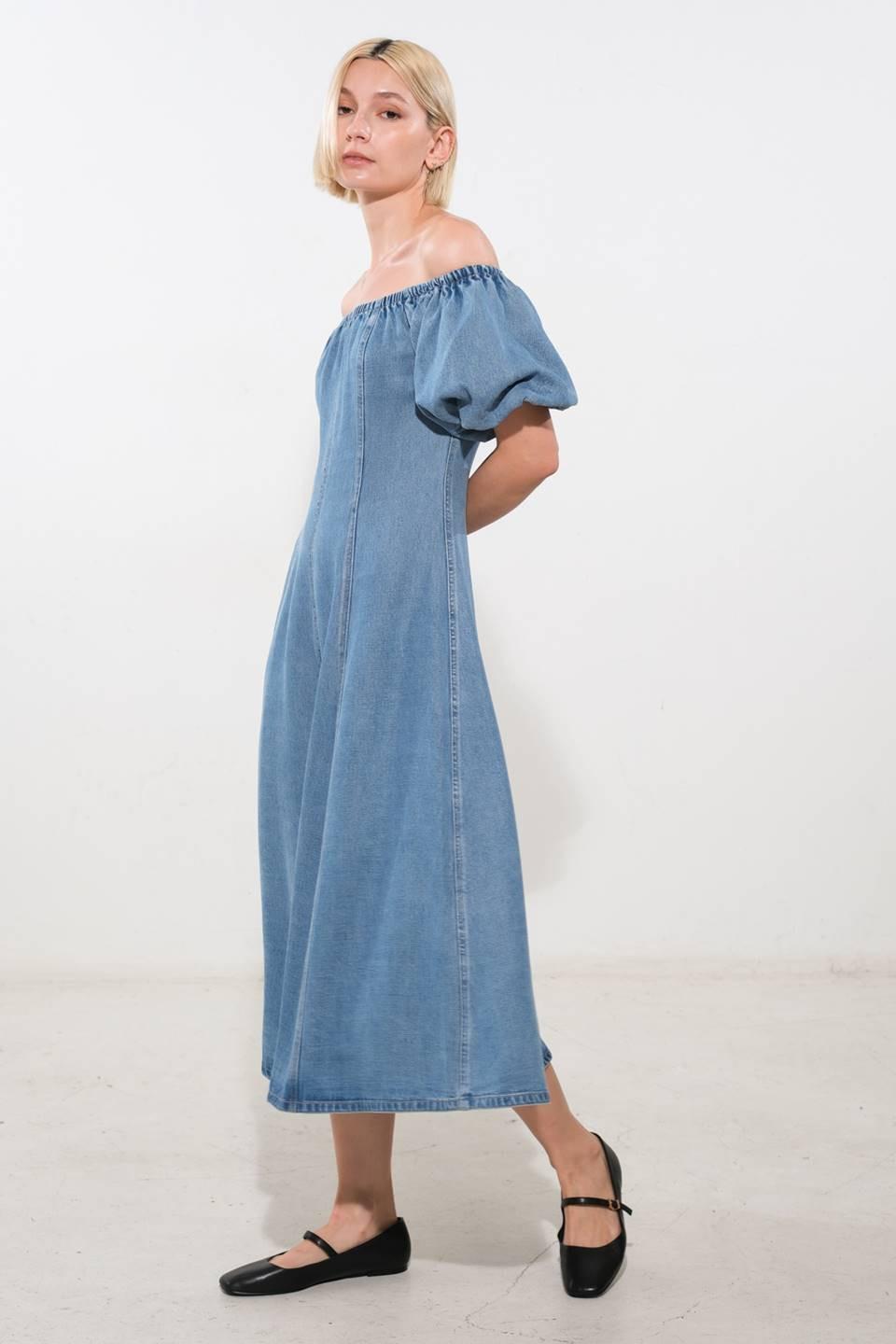 COASTAL CUTIE TENCEL MIDI DRESS.