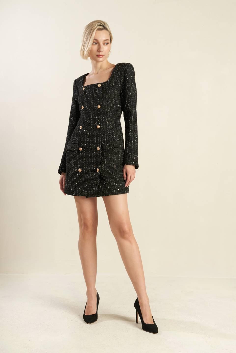 HEART UNBOUND TWEED MINI DRESS l FREEMARKET – Flying Tomato HEART UNBOUND TWEED MINI DRESS l FREEMARKET – Flying Tomato