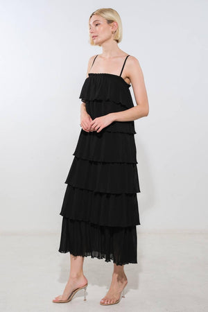 AMERICAN COWGIRL WOVEN MIDI DRESS.
