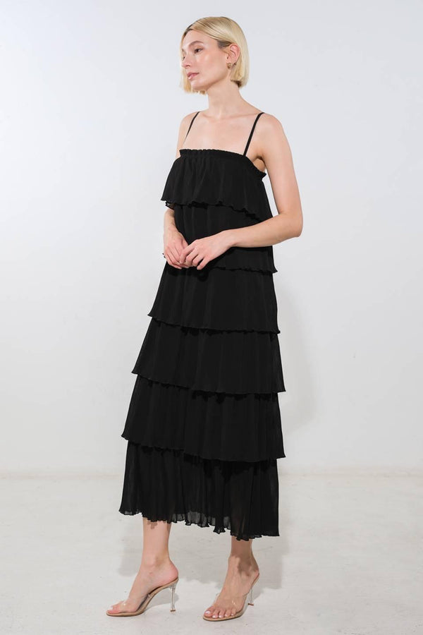 AMERICAN COWGIRL WOVEN MIDI DRESS.