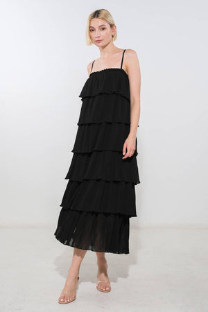 AMERICAN COWGIRL WOVEN MIDI DRESS.