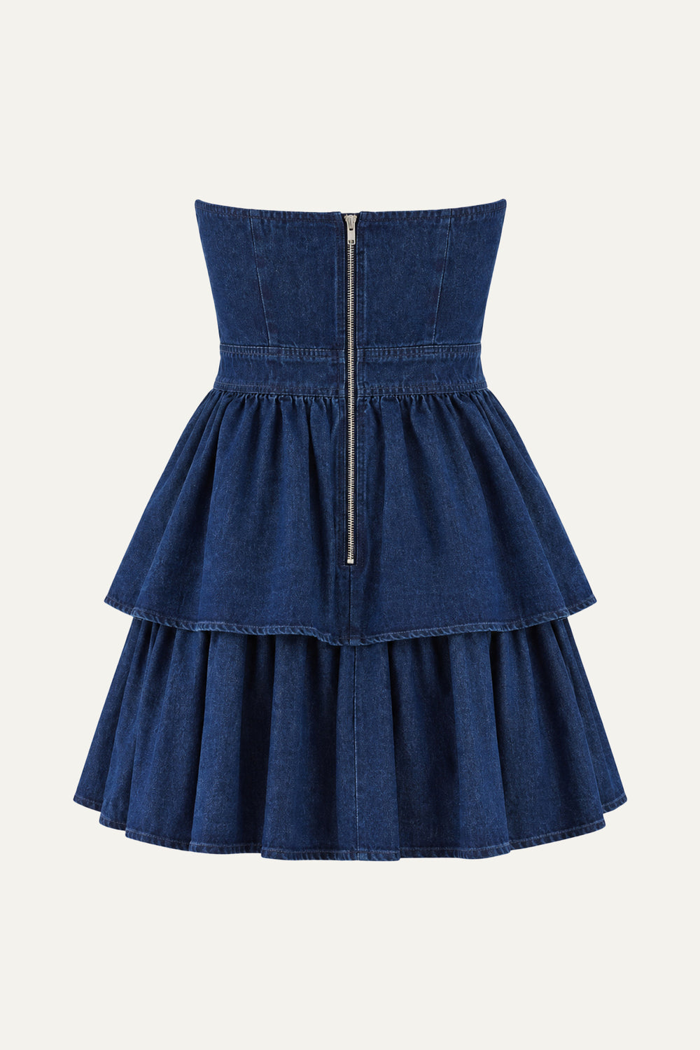 AWARE OF THIS DENIM MINI DRESS