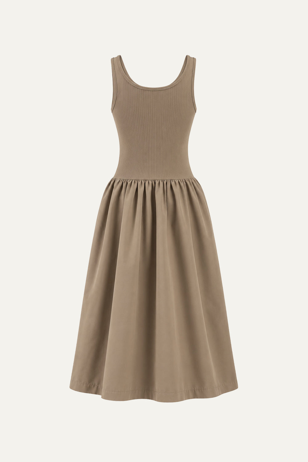 LIGHT UP THE SKY WOVEN MIDI DRESS