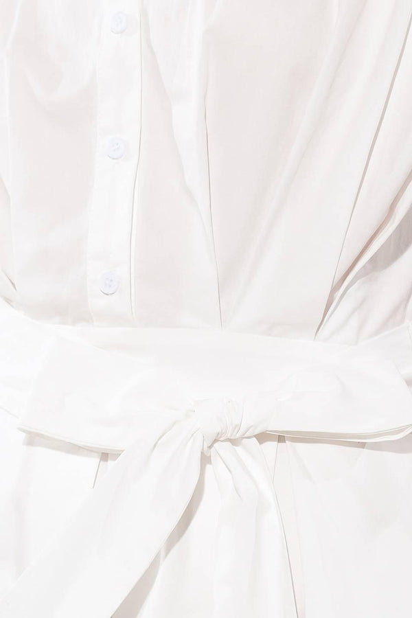 DEEPER CONNECTION WOVEN MIDI DRESS.