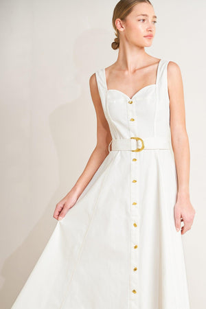 BELLA PORTOFINO WOVEN MIDI DRESS - Flying Tomato - DRESSES - Freemarket