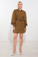 GIVE IT A GO WOVEN MINI DRESS.