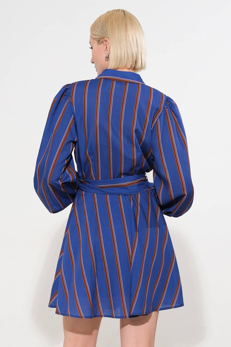 GIVE IT A GO WOVEN MINI DRESS.