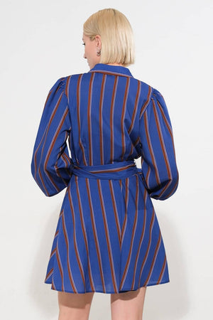 GIVE IT A GO WOVEN MINI DRESS.