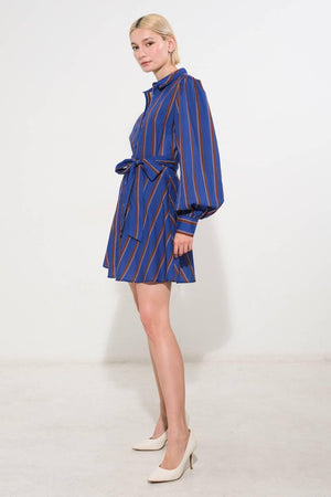 GIVE IT A GO WOVEN MINI DRESS.