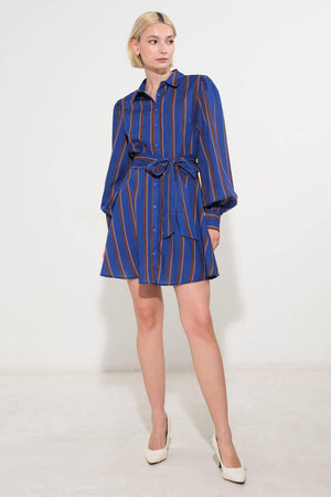 GIVE IT A GO WOVEN MINI DRESS.