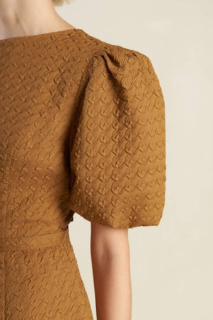 CAN'T STOP ME WOVEN MIDI DRESS.