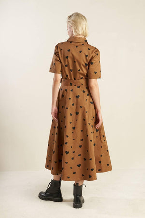 READY TO GO WOVEN MIDI DRESS.